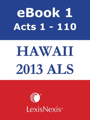 cover image of Hawaii Advance Legislative Service